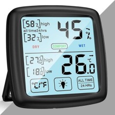 Dokunmatik Sıcaklık ve Nem Ölçer | Hassas