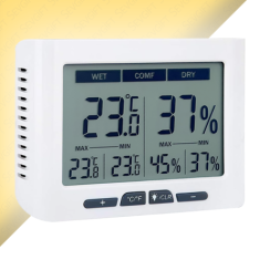 Geniş Ekranlı Sıcaklık Nem Ölçer | Geniş Ekranlı Dijital Sıcaklık ve Nem Ölçer