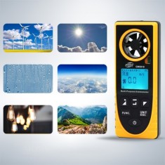 Benetech GM8910 Çok Fonksiyonlu Dijital Hava Hızı Ölçer