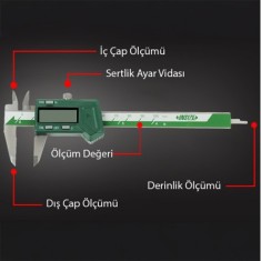 İnsize 1111-100A Dijital Kumpas | 0-100 mm