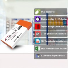 Loyka Mono Tek Kullanımlık Sıcaklık Kayıt Cihazı