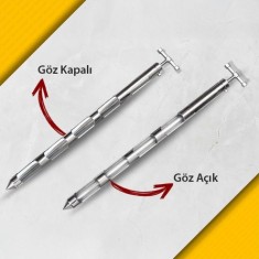 Çuval Sondası Krom 4 Göz | Çuvaldan Numune Alma Aparatı