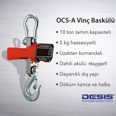 Desis OCS-A Dijital Vinç Baskülü 10TON
