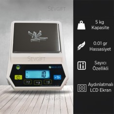 FLY 5000 Hassas Tartım Terazisi (5KG / 0.01GR)
