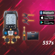 Testo 557S Akıllı Dijital Manifold Seti '4 Yollu Valf'