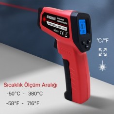 ST8380 Kızılötesi Lazerli Termometre 380°C