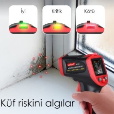 WT323E Rutubet Küf Analizli Lazerli Termometre 1050°C