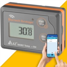 AZ 88362 Sıcaklık Nem Kayıt Cihazı Datalogger | Akıllı Telefon Uyumlu