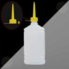 1000 ml HDPE Plastik Damlalık Kapaklı Sıkma Şişe | Kimyasala Dayanıklı Yağdanlık (100 Adet)