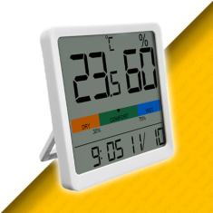 LYK VGW 23 Kalibrasyon Menülü Sıcaklık Nem ve Saat Göstergesi