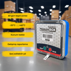 MeasureBox Tek Kullanımlık GSM Sıcaklık ve Konum Datalogger | 60 Günlük