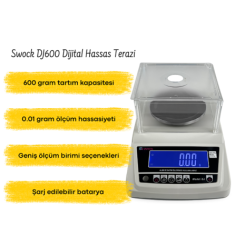 Swock DJ600 Dijital Hassas Terazi 600GR / 0.01GR