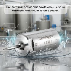 AZ 88170 Yüksek Sıcaklık Datalogger Cihazı | Otoklav Sıcaklık Kaydedici
