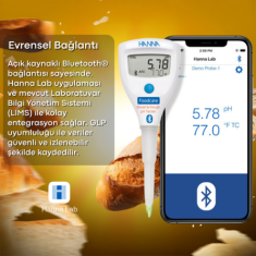 Hanna HI9810382 Ekmek ve Hamur pH Test Cihazı | Bluetooth Bağlantılı