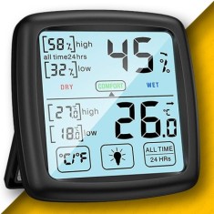 Dokunmatik Sıcaklık ve Nem Ölçer | Hassas