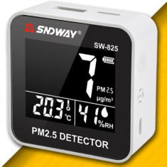 SW-825 PM2.5 Partikül Ölçer | Sıcaklık ve Nem Monitörü