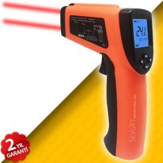 Çift Lazerli Kızılötesi Lazer Termometre 1600°C | Infrared, Temassız Termometre & Isı Ölçer