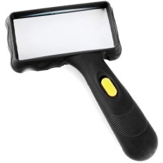 Işıklı, Köşeli Mercekli Okuma Büyüteci | Yüksek Büyütme Gücüyle, Göz Yormayan Net Görüntü!