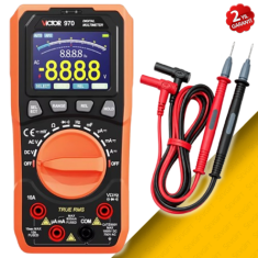 VICTOR 970 True RMS Dijital Multimetre | Renkli Ekranlı Profesyonel Avometre