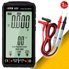 True RMS Dijital Multimetre | Akıllı Avometre | NCV Temassız Voltaj Testi | Type-C Şarjlı