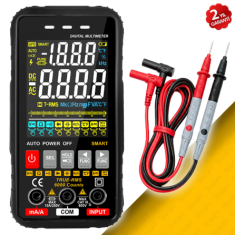True RMS Akıllı Dijital Multimetre | Renkli Ekran | NCV Temassız Voltaj Testi | 923E 