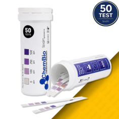 Perasetik Asit Test Şeridi | PAA Test Kağıdı | 0-100-250-500 ppm | 50 Test