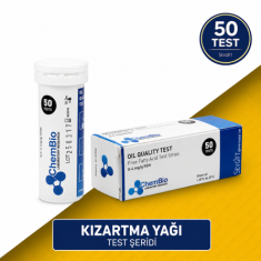 Kızartma Yağı Test Kağıdı | Serbest Yağ Asidi (FFA) Test Şeridi | 0-4 mg/g KOH | 50 Test