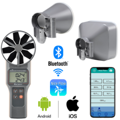 AZ 89191 Bluetoothlu Anemometre | Ölçüm Hunili Set  