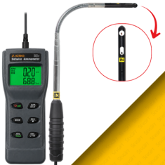 AZ 8953 Hot Wire Anemometre | Hava Hızı, Debi, Sıcaklık ve Nem Ölçer | Teleskopik Problu