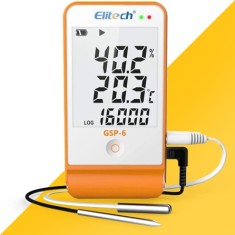 Elitech GSP-6 Çift Kablolu Sıcaklık ve Nem Veri Kaydedici Datalogger