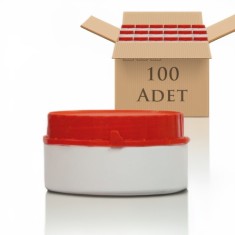 250cc Kilitli Kapaklı HDPE Plastik Numune Saklama Kavanozu - Gıda Uyumlu (100'lü Paket)