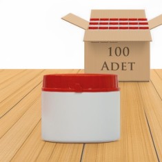 500cc Kilitli Kapaklı HDPE Plastik Numune Saklama Kavanozu - Gıda Uyumlu (100'lü Paket)