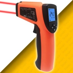 Çift Lazerli Kızılötesi Lazer Termometre 1600°C  | İnfrared Termometre |  ST80