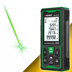 SW-80GS Yeşil Lazerli 80 Metre Lazermetre | Şarjlı ve IP68 Korumalı
