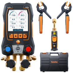 Testo 558S Dokunmatik Ekranlı Akıllı Manifold Vakum Seti
