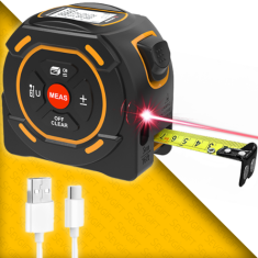 60m + 5m Lazer Mesafe Ölçerli Şerit Metre | SW-TM60A 