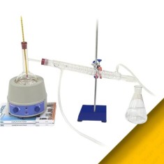 1000 ml Cam Distilasyon Seti | Basit Damıtma Düzeneği Komple Set | BOROSIL