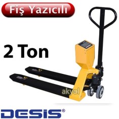 Desis TPVW-P Fiş Yazıcılı Transpalet Baskül
