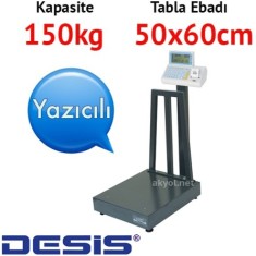 Desis PW Serisi Çok Fonksiyonlu Fiş Çıkaran Baskül 150 kg.