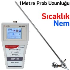 Loyka NSP-100 Problu Sıcaklık ve Nem Ölçer (Dokunmatik Ekran)