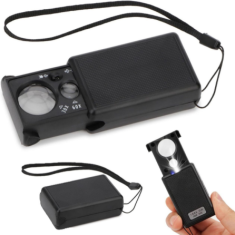 9881 Mini El Tipi Büyüteç 30X 60X