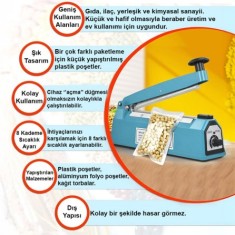 FS 200 20CM Poşet Yapıştırma Makinası (Alüminyum Gövde)