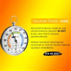 TFA 45.2033 ´RaumKlima´ İbreli Sıcaklık ve Nem Ölçer