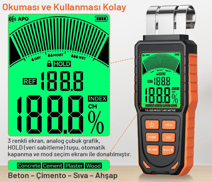 kapasitif nem ölçer